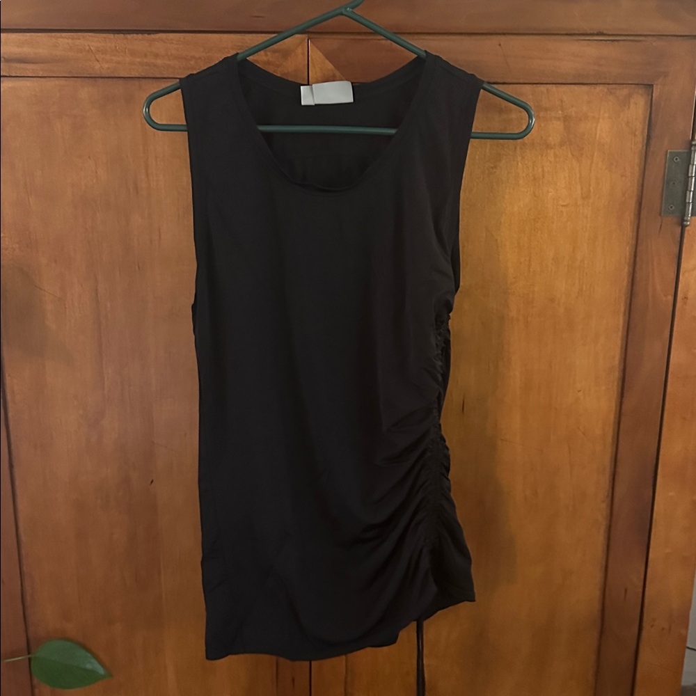 Athleta black top,  sun tank